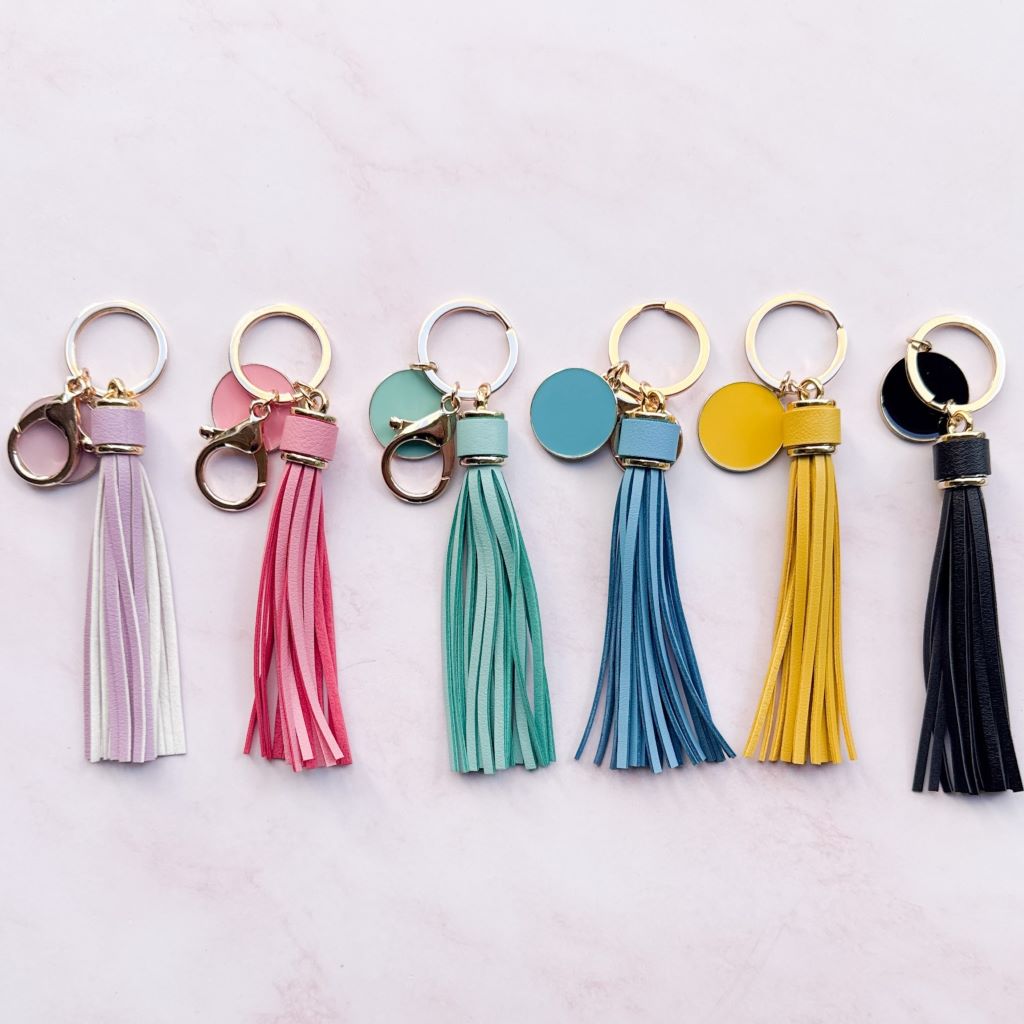 Elegant Personalised Tassel Keychain