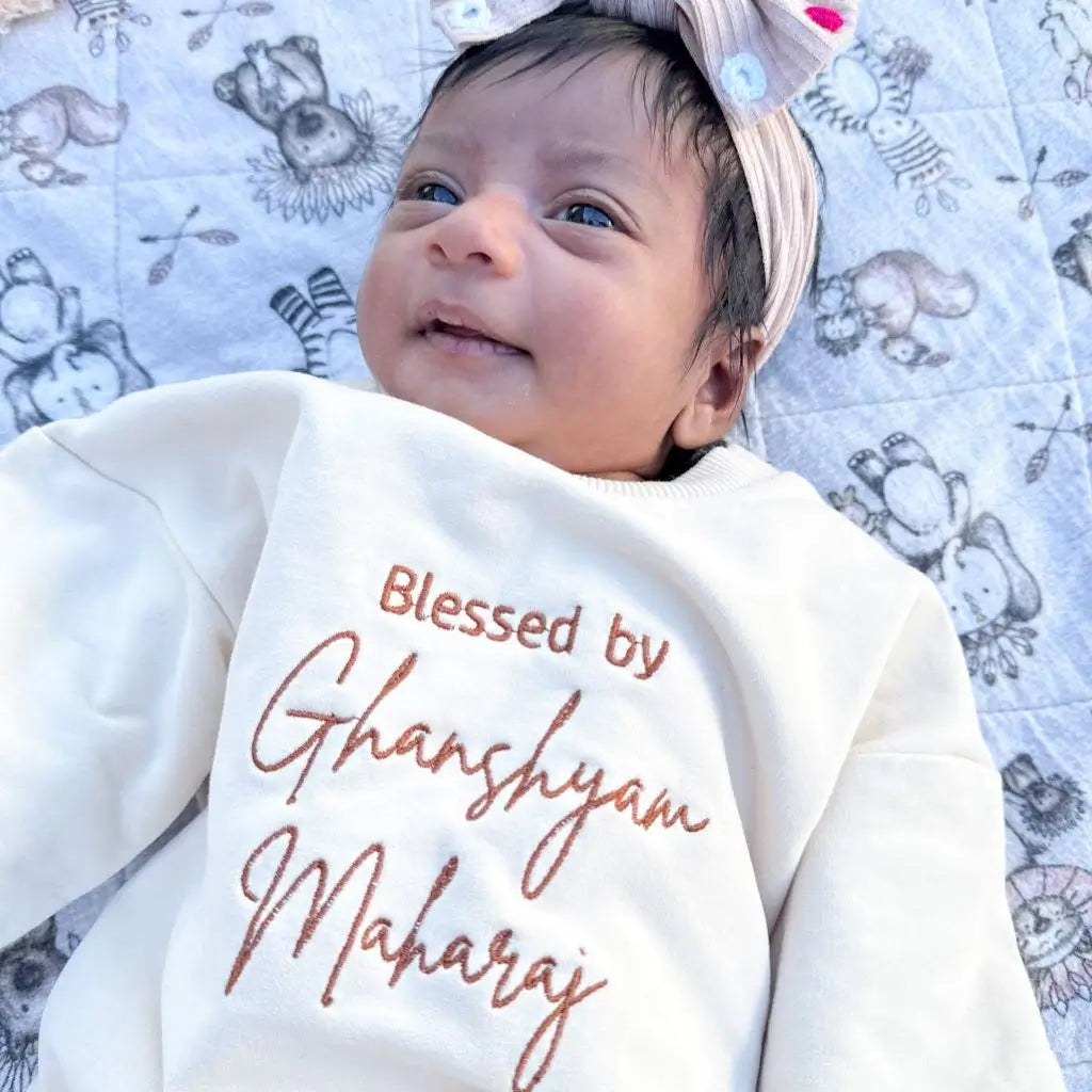 Personalised Sweatshirt Baby Romper (3-6 months)