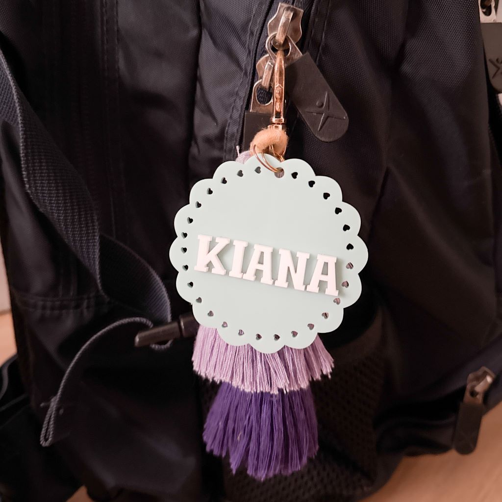 Personalised Boho Tassel Keychain