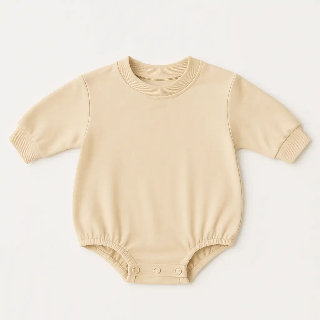 Personalised Sweatshirt Baby Romper (3-6 months)