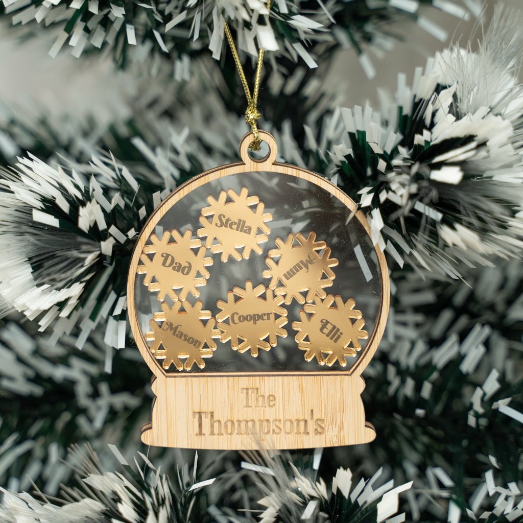 Family Snowflakes Christmas Ornament - KnK krafts