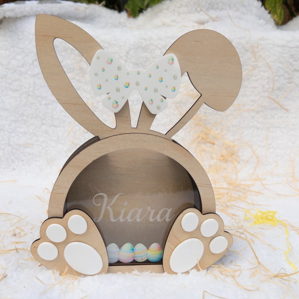 Personalised Bunny Easter Egg Holder - KnK krafts