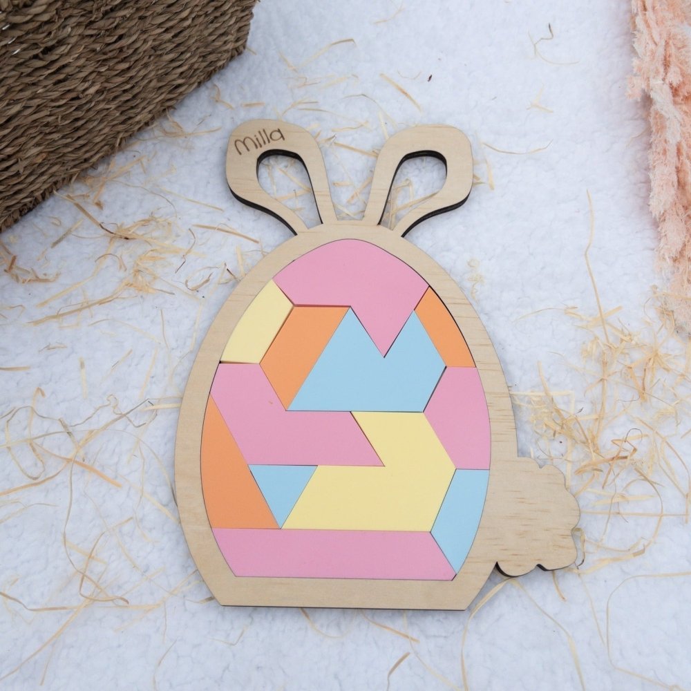 Personalised Easter Bunny Puzzle & Memory Game - KnK krafts