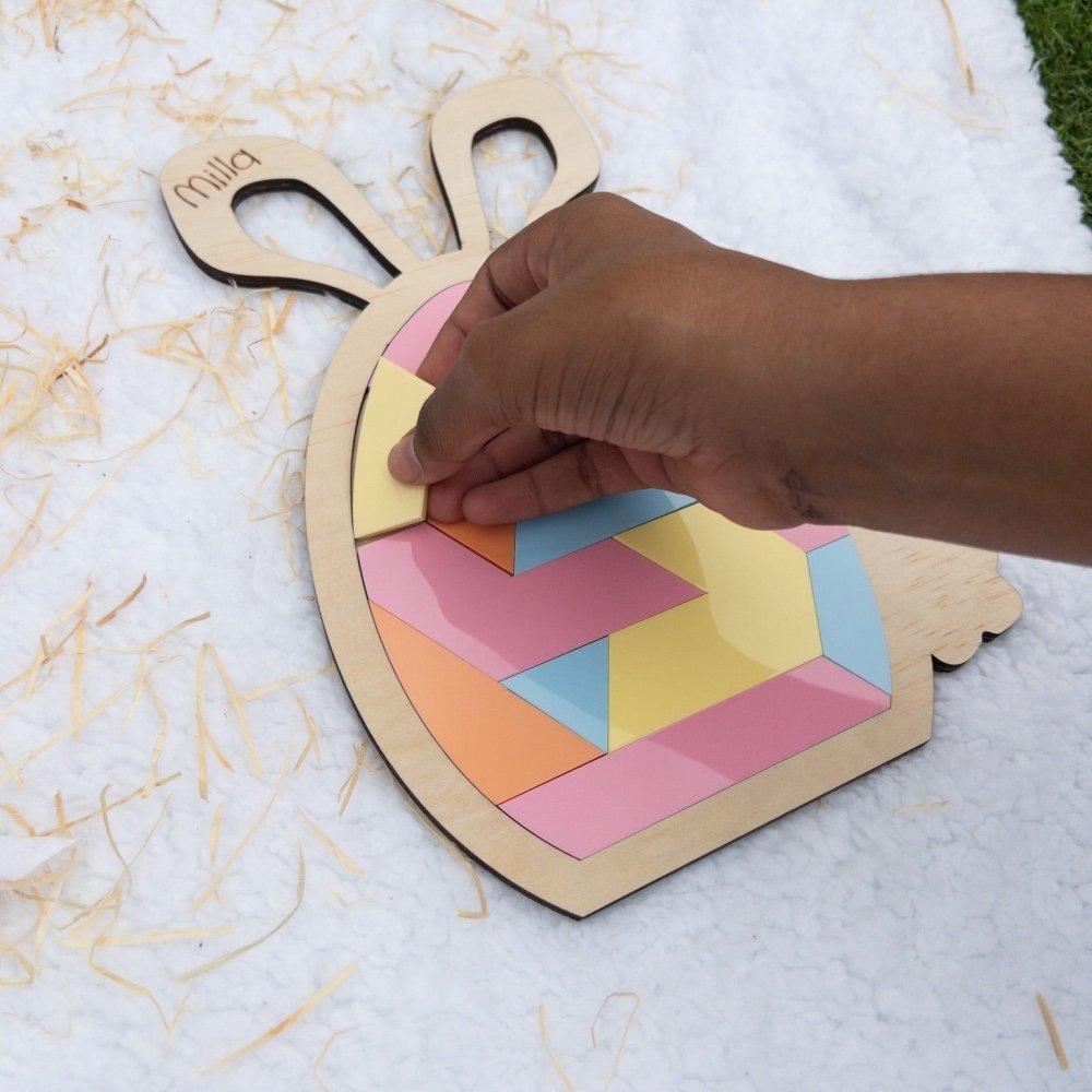 Personalised Easter Bunny Puzzle & Memory Game - KnK krafts
