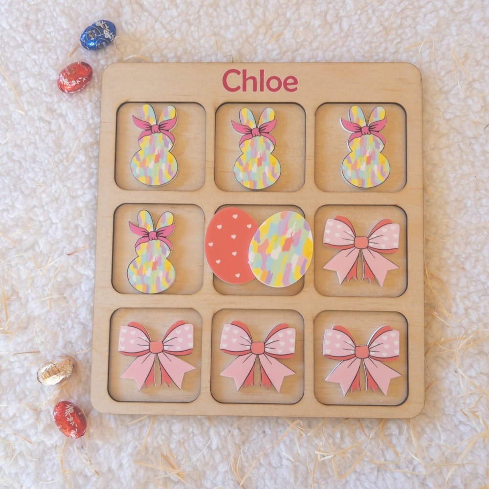Personalised Easter Tic Tac Toe - KnK krafts