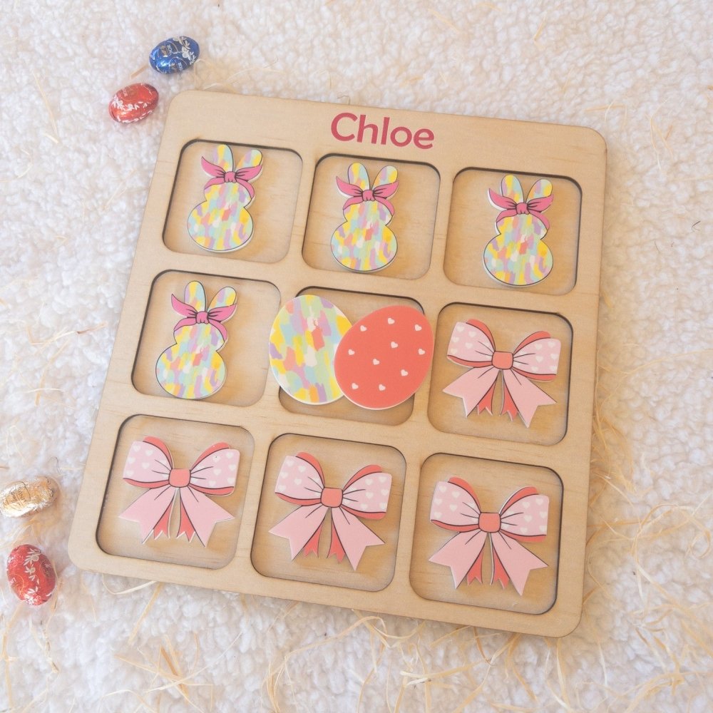Personalised Easter Tic Tac Toe - KnK krafts