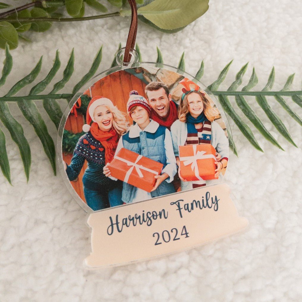 Personalised Family Photo Ornament - KnK krafts