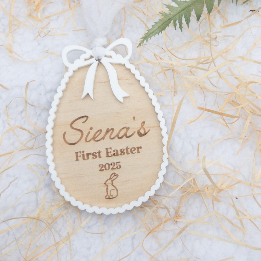 Personalised First Easter Ornament - KnK krafts