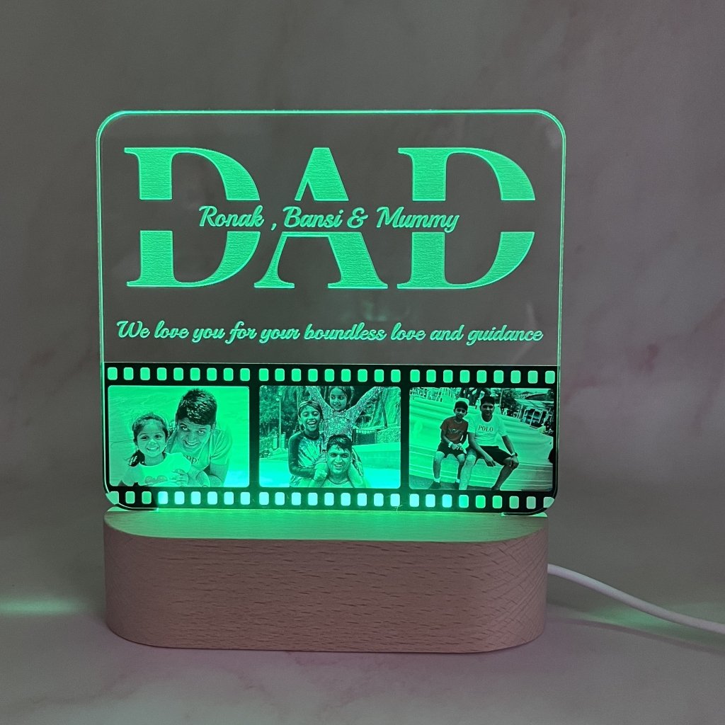 Personalised Photo Light - DAD - KnK krafts