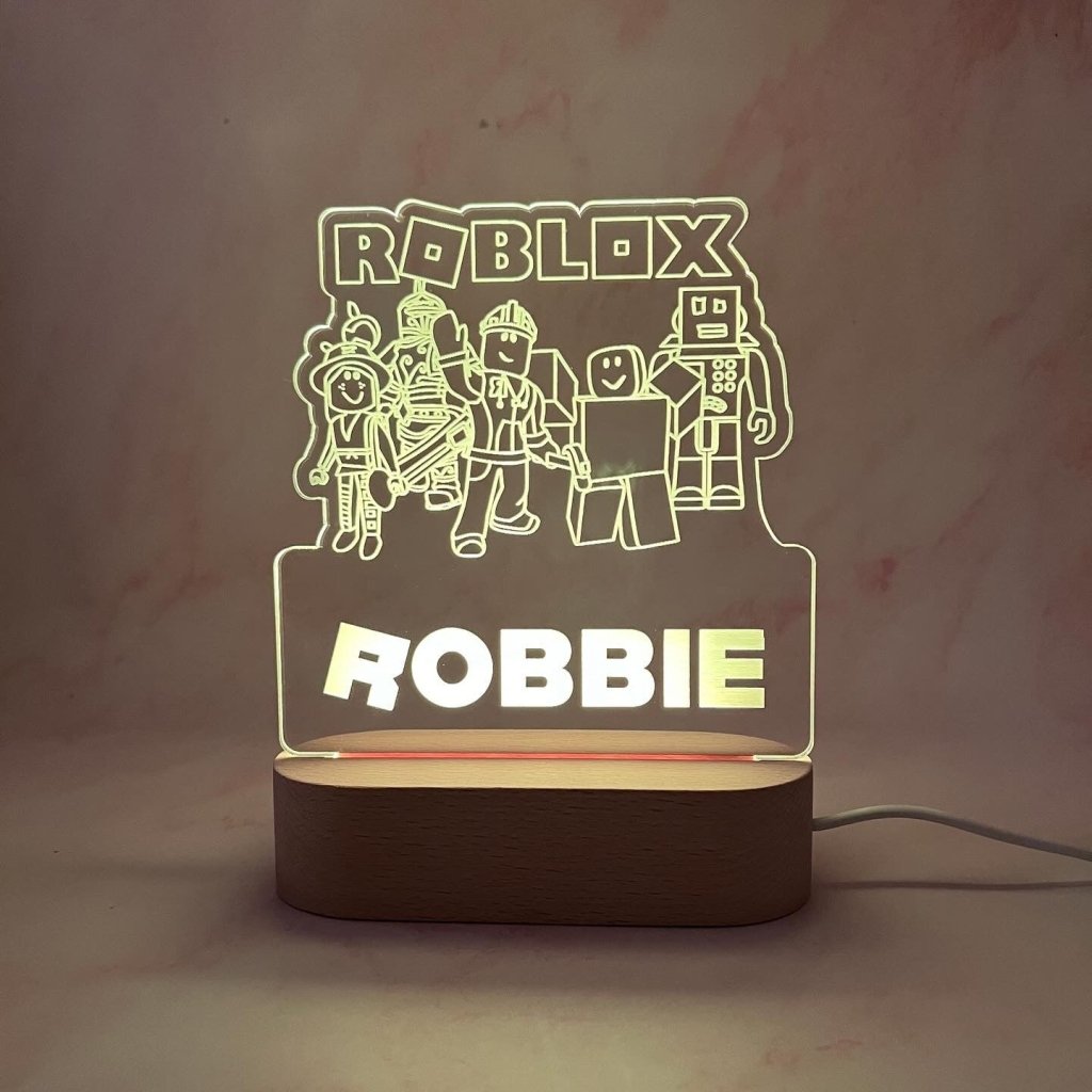 Personalised Roblox Night Light - KnK krafts