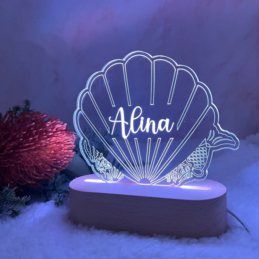 Personalised Shell Led Light - KnK krafts