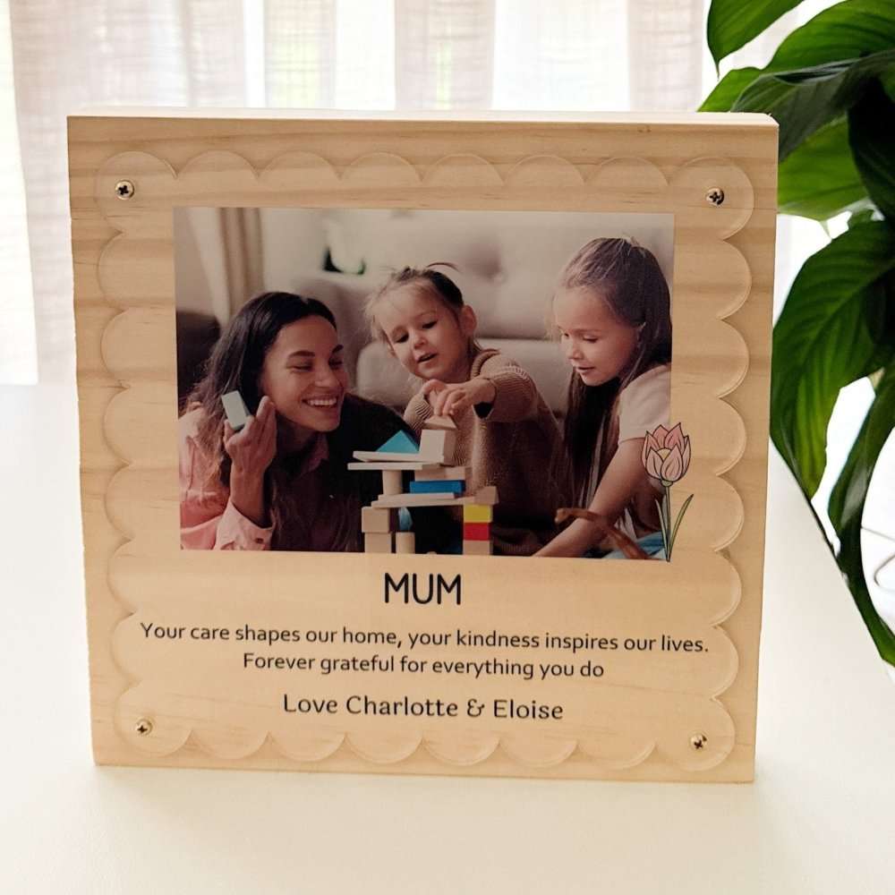 Personalised Standing Photo Plaque - KnK krafts