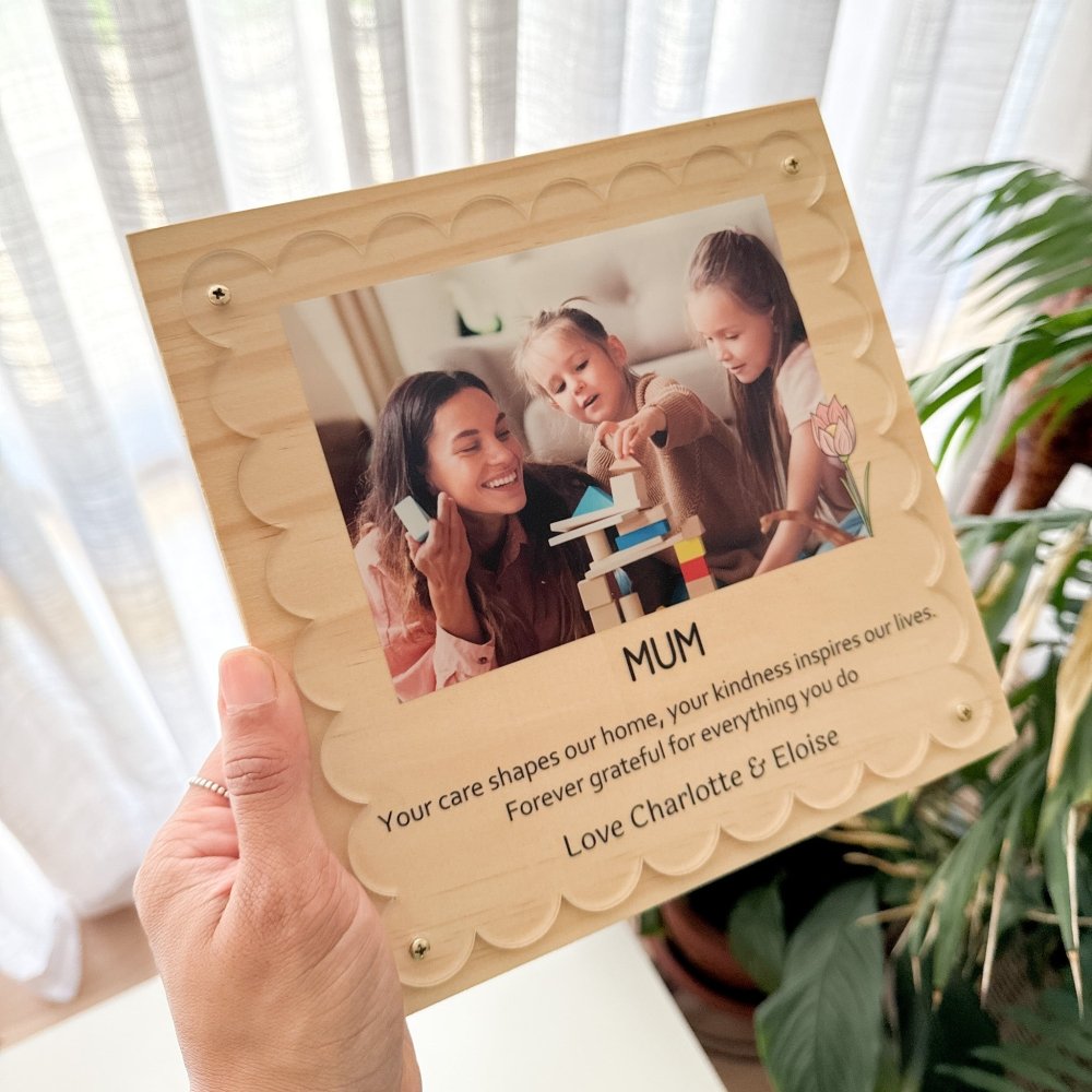 Personalised Standing Photo Plaque - KnK krafts