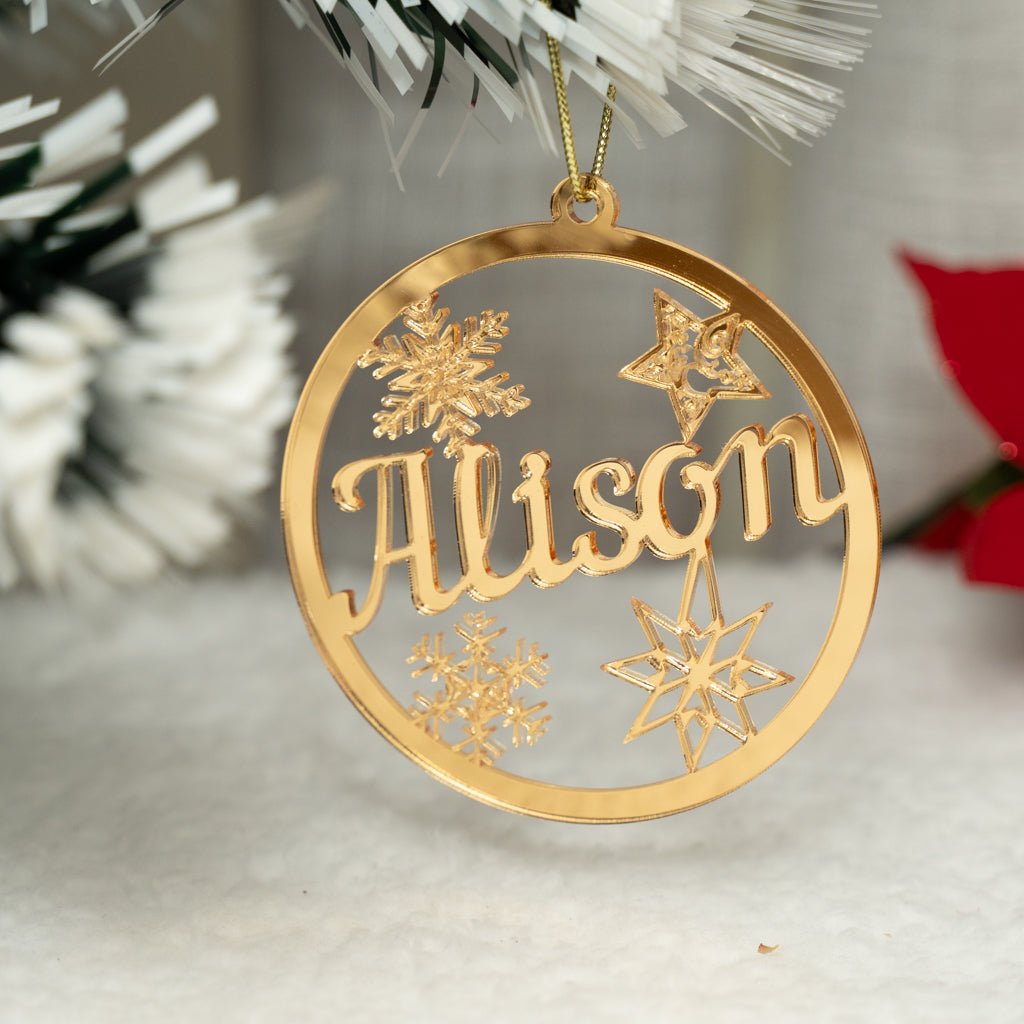 Personalised Star Christmas Ornaments - KnK krafts