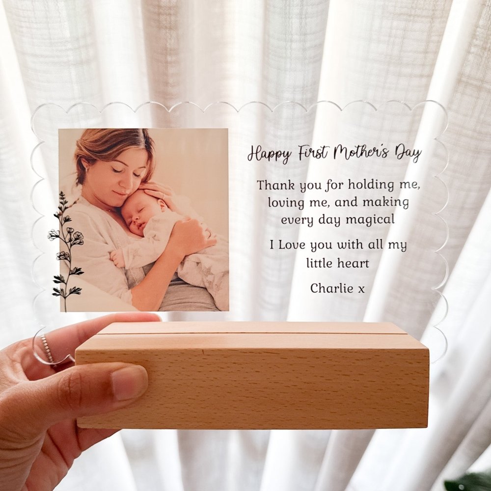 Scallop Acrylic Plaque - KnK krafts