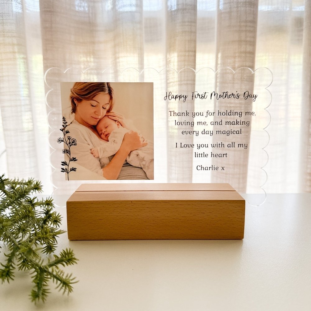 Scallop Acrylic Plaque - KnK krafts