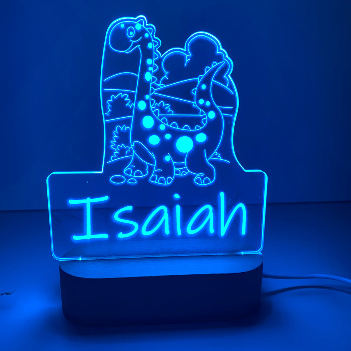 Personalised Dino Led Night Light - KnK krafts