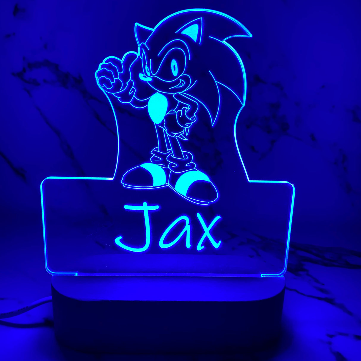 Personalised Sonic Led Night Light - KnK krafts
