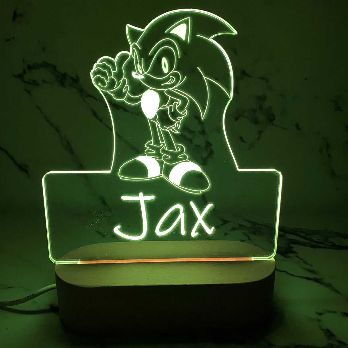 Personalised Sonic Led Night Light - KnK krafts