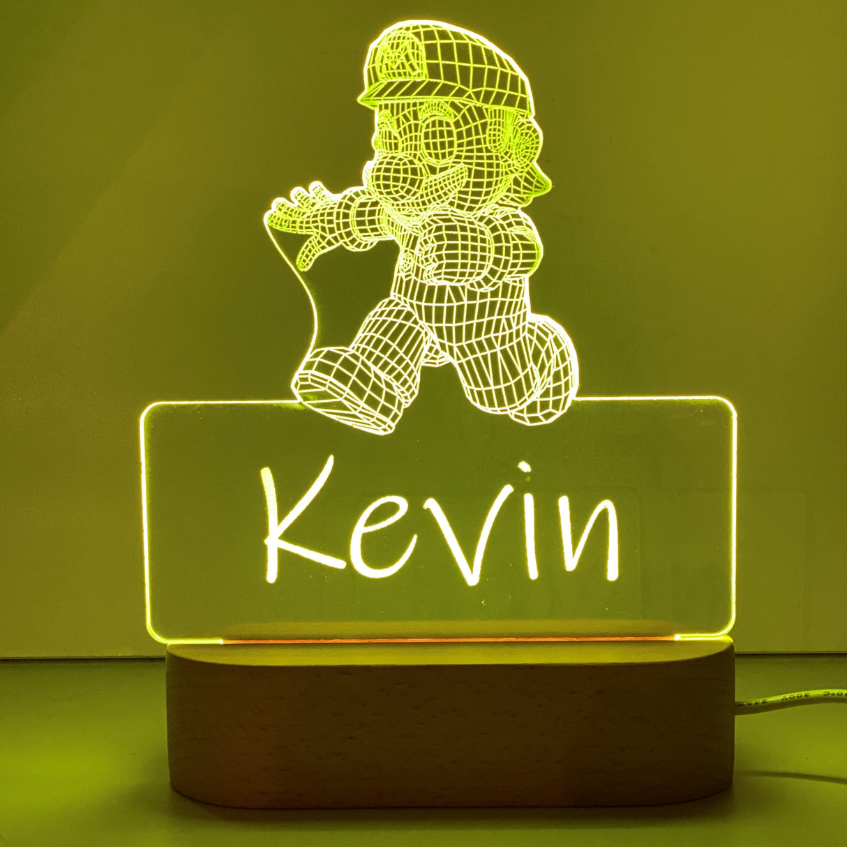 Personalised Super Mario Led Night Lamp - KnK krafts
