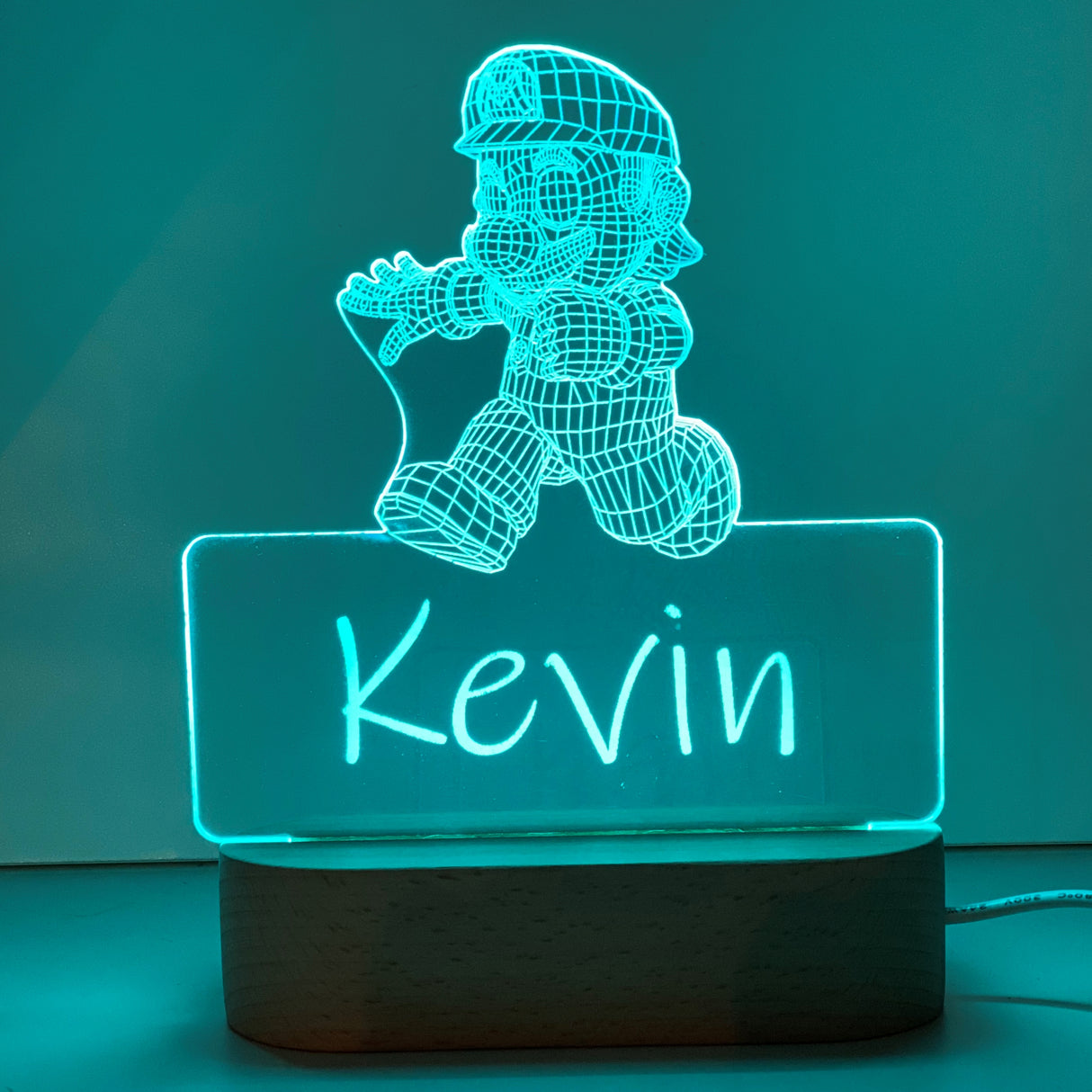 Personalised Super Mario Led Night Lamp - KnK krafts