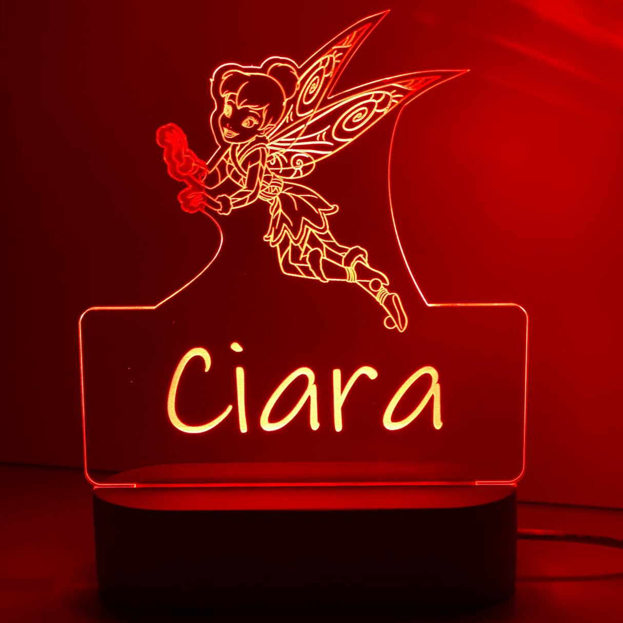 Personalised Tinkerbell Led Night Lamp - KnK krafts