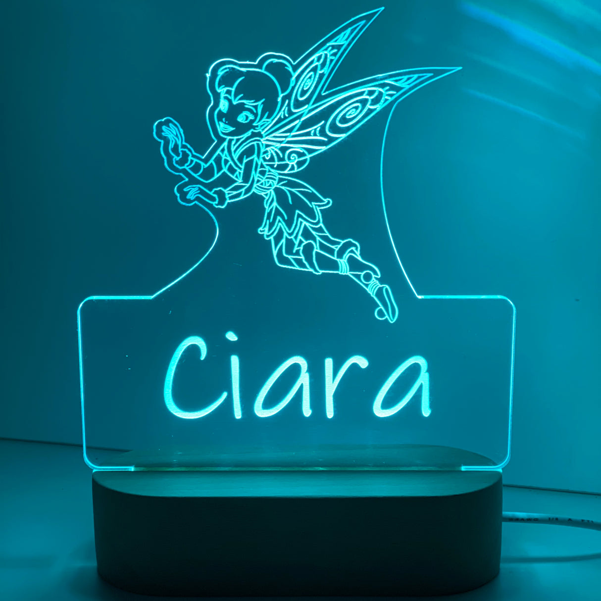 Personalised Tinkerbell Led Night Lamp - KnK krafts