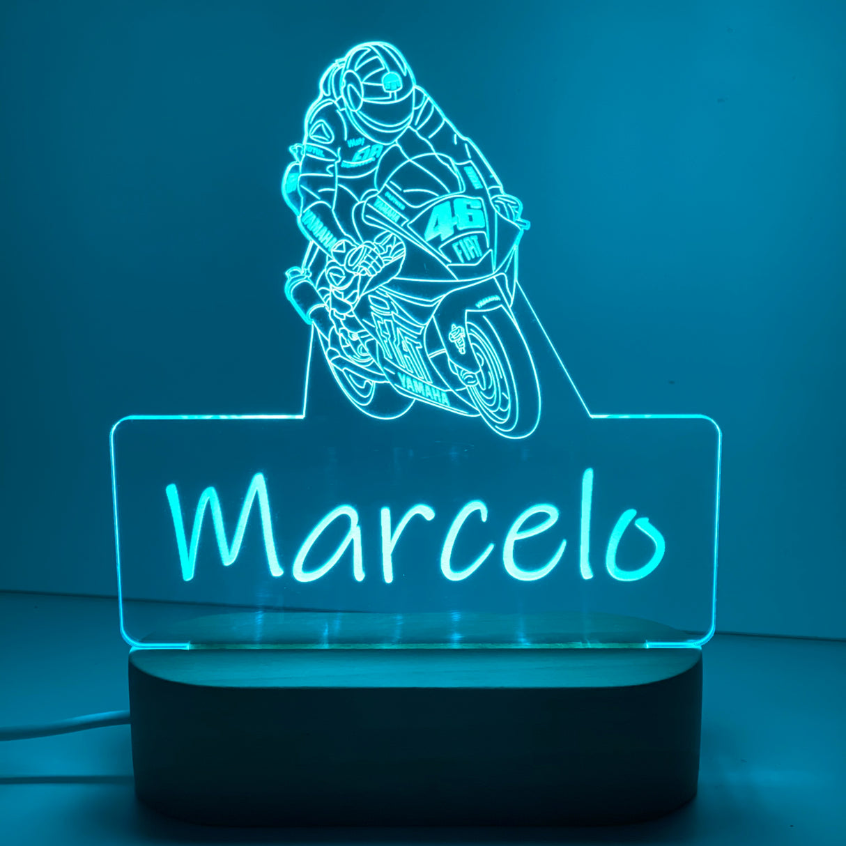 Personalised Motorcycle Led Night Lamp - KnK krafts