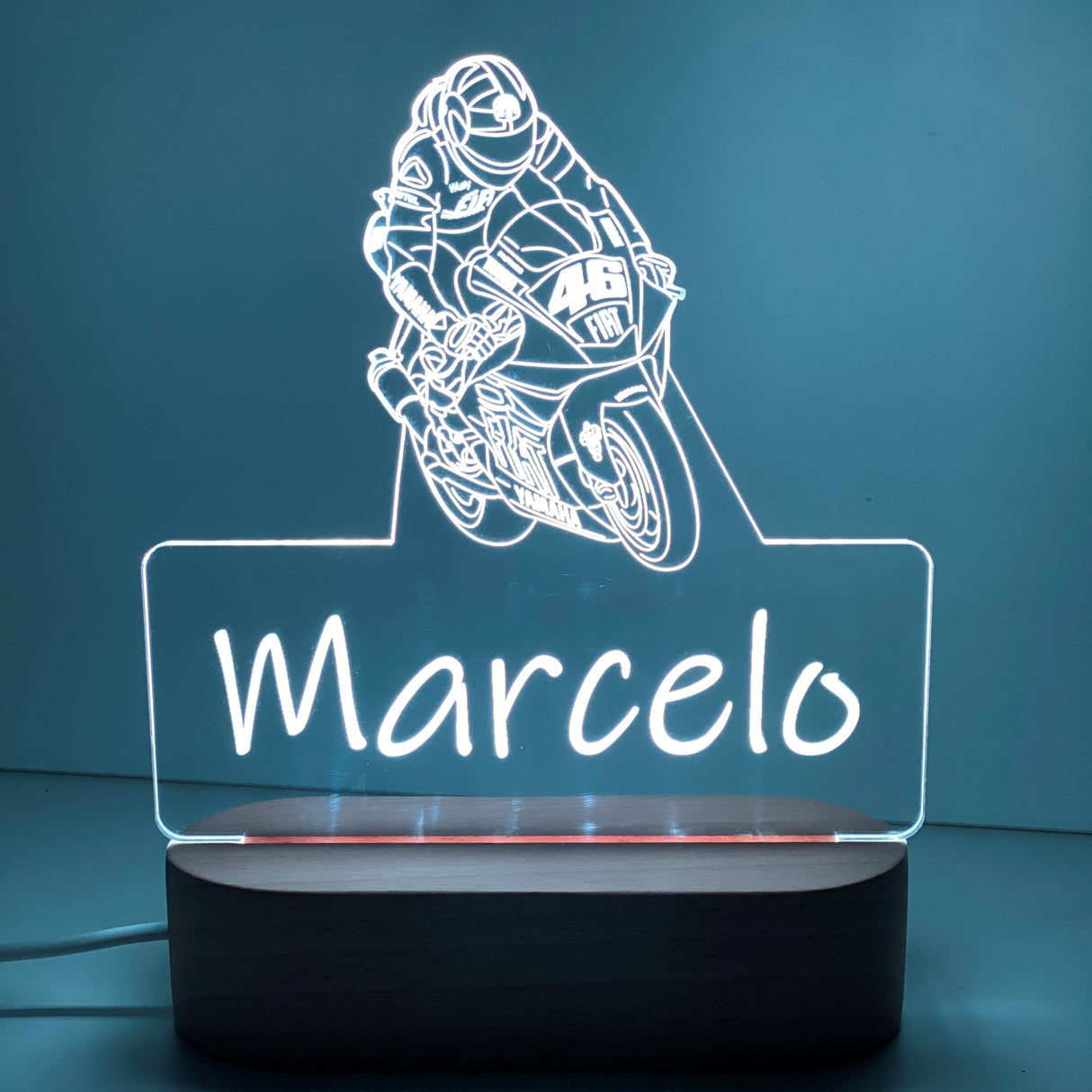 Personalised Motorcycle Led Night Lamp - KnK krafts