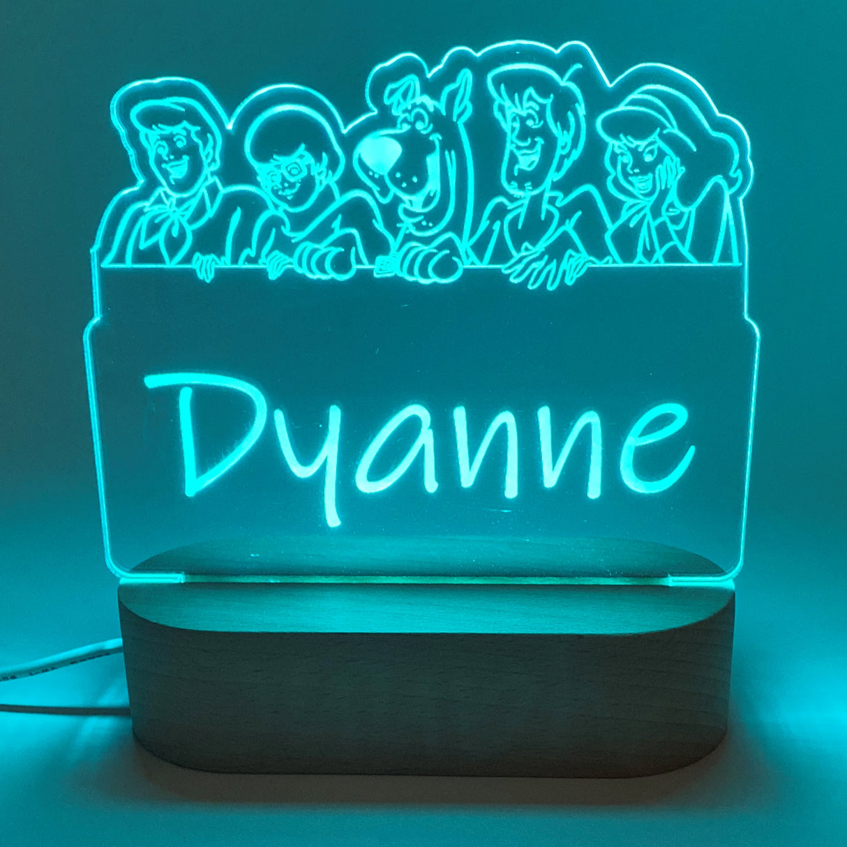 Personalised Scooby Doo Led Night Lamp - KnK krafts