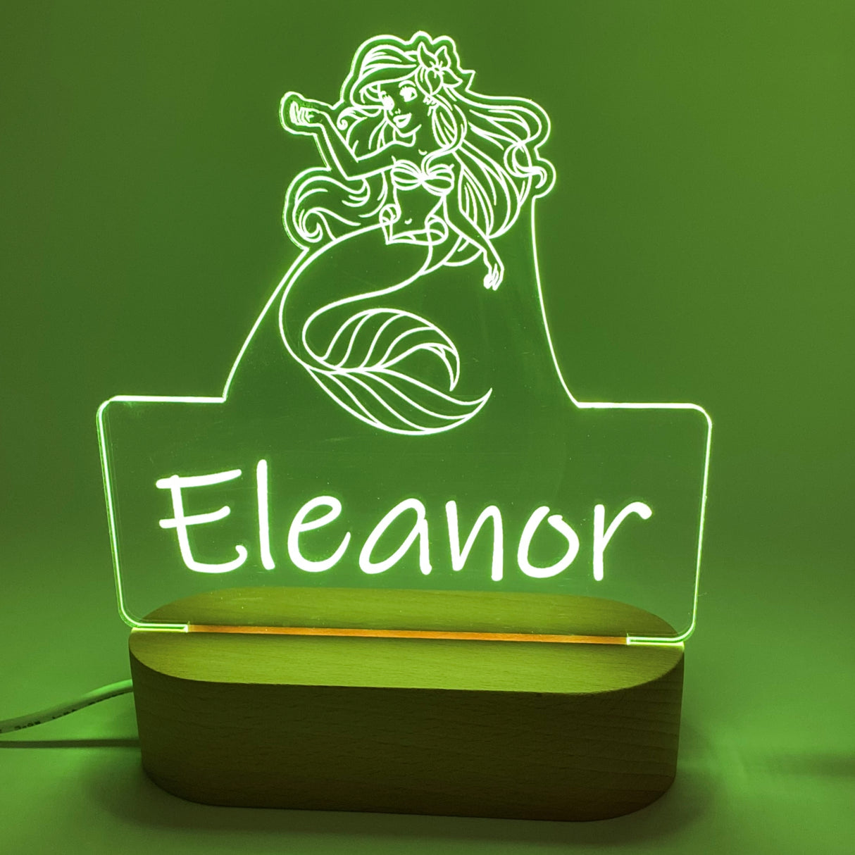 Personalised Ariel Led Night Lamp - KnK krafts