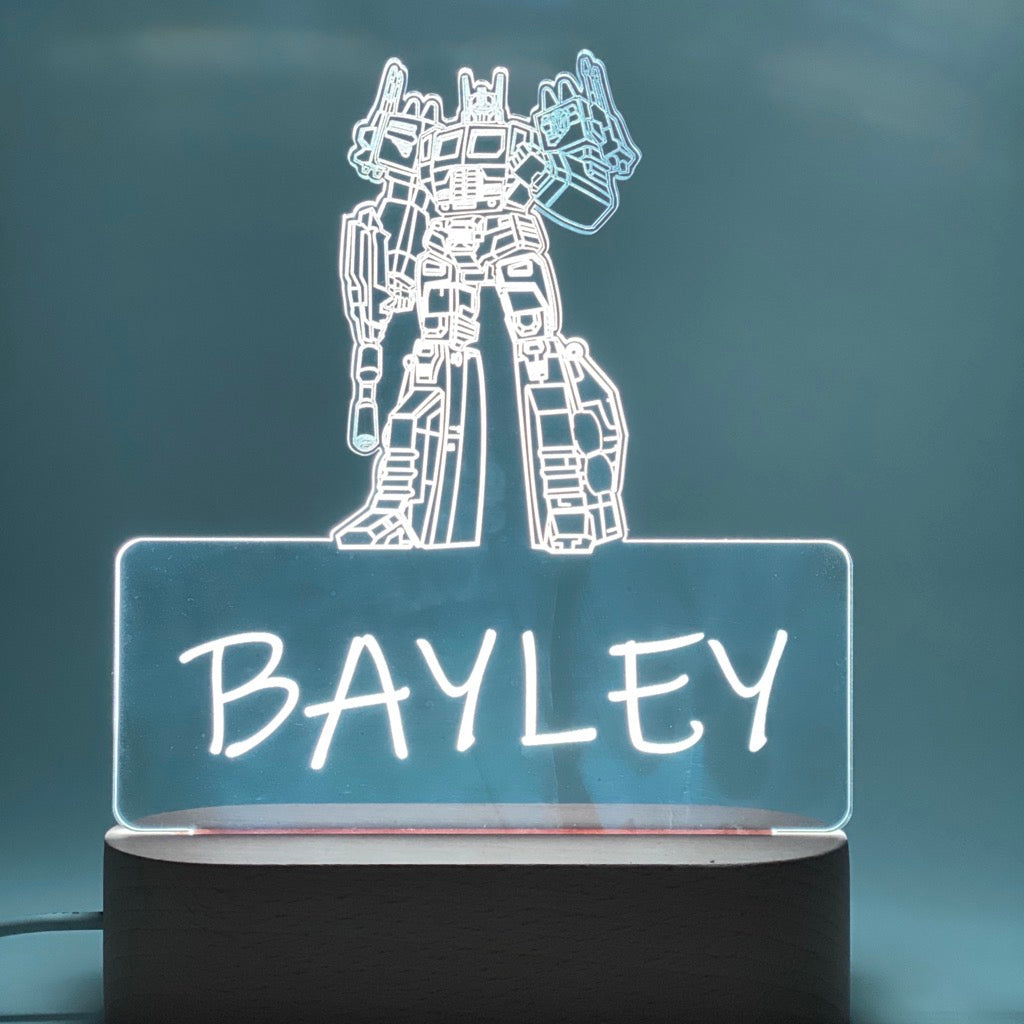 Personalised Transformer Led Night Lamp - KnK krafts