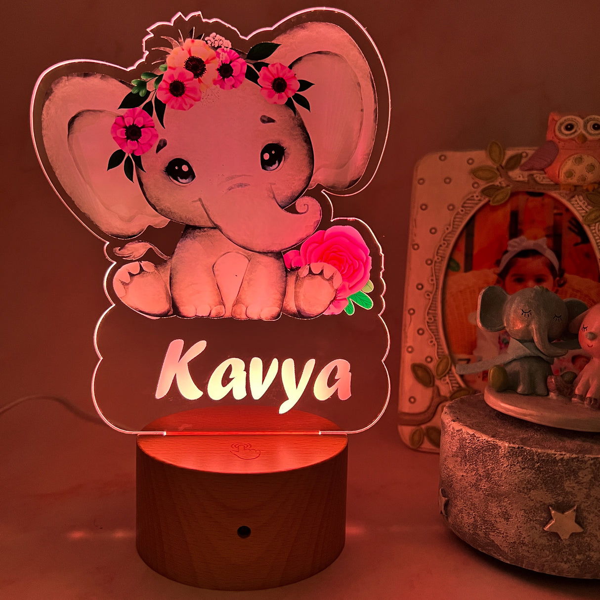 Cute Elephant Led Night Light - KnK krafts