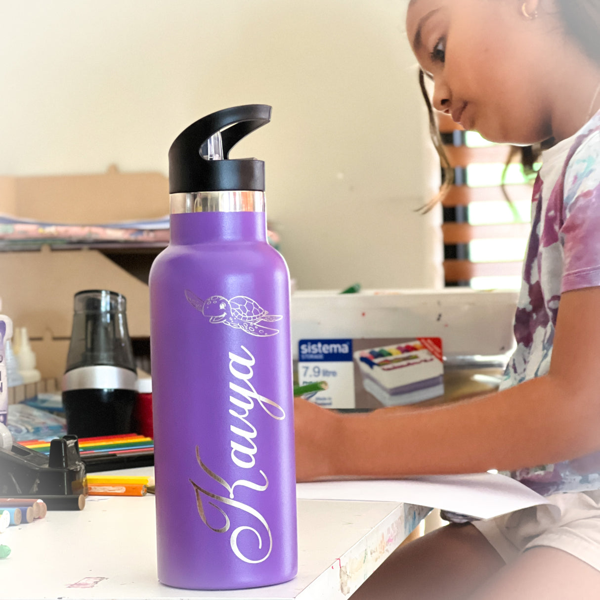 Stainless Steel Water Bottles Kids - Personalised - KnK krafts