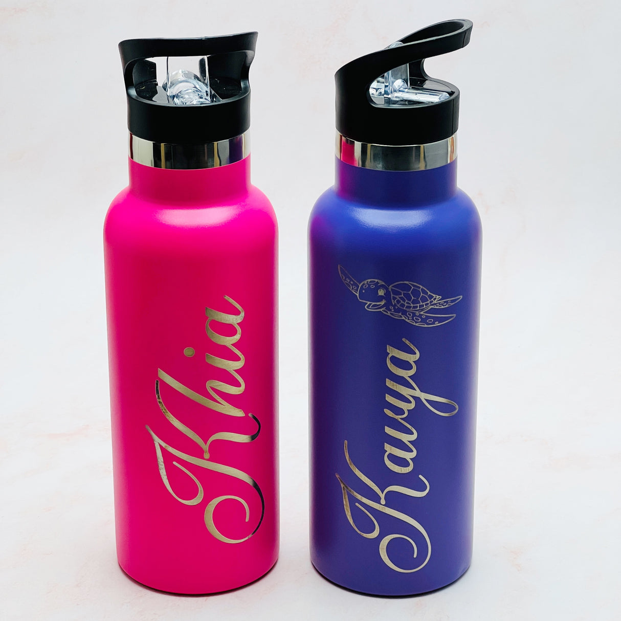 Stainless Steel Water Bottles Kids - Personalised - KnK krafts