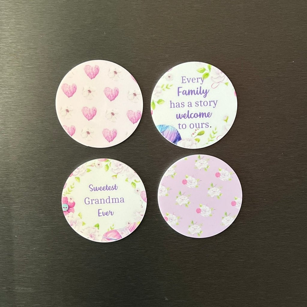 Mothers day Fridge Magnet Set of 4 - KnK krafts