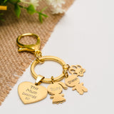Mothers Day Keyring With Metal Charms - KnK krafts