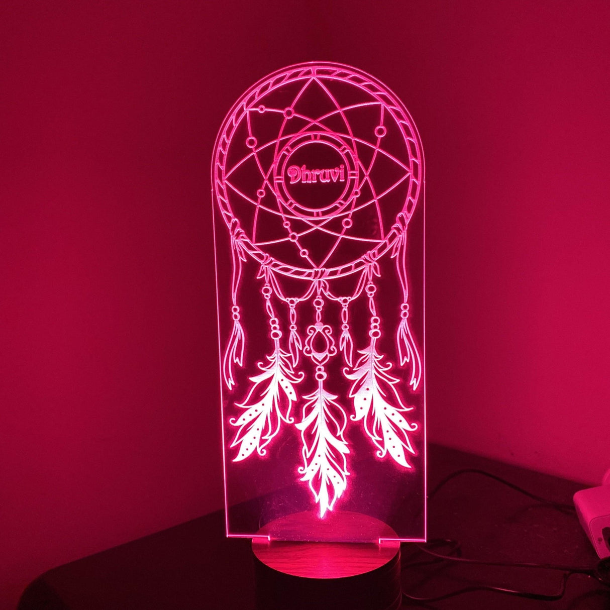 Personalised DreamCatcher Led Night Light - KnK krafts