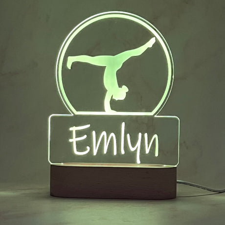 Personalised Gymnast Led Night Light - KnK krafts