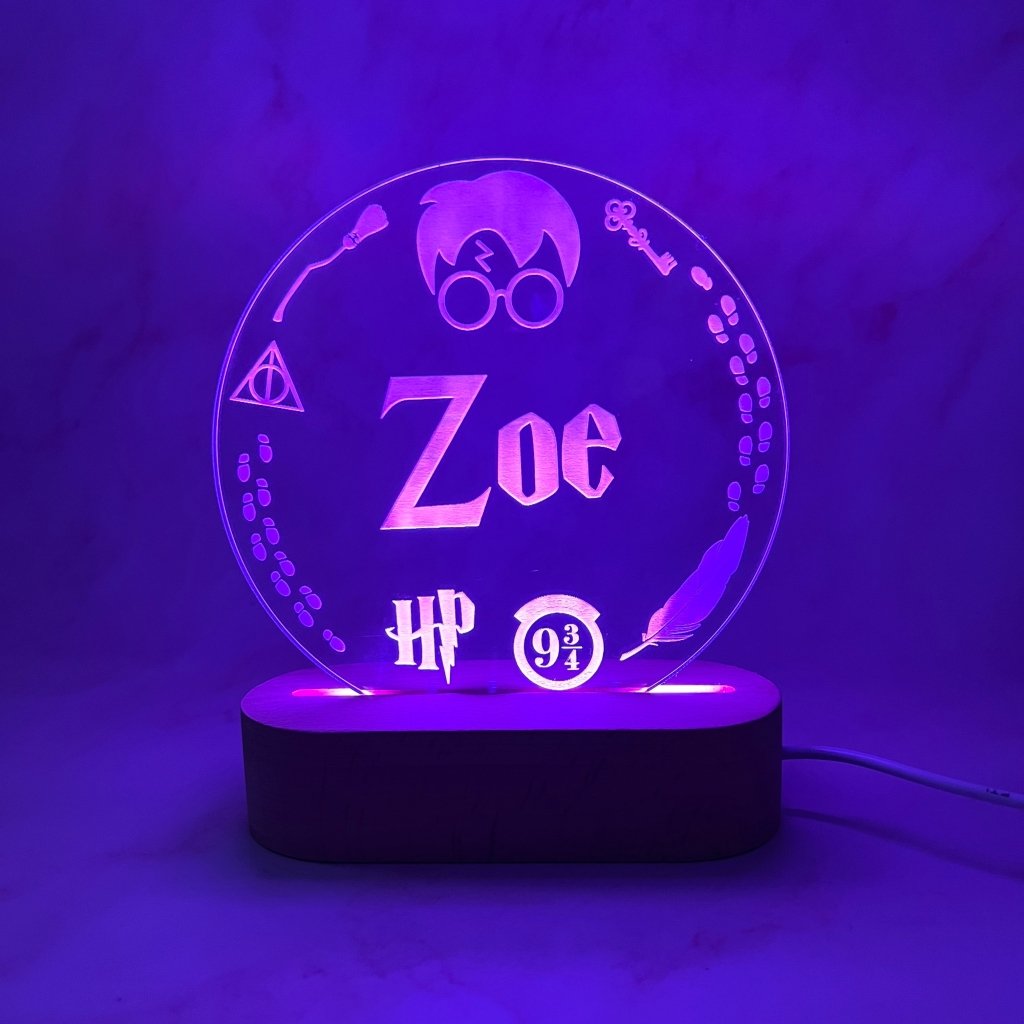 Personalised Harry Potter Led Night Light - KnK krafts