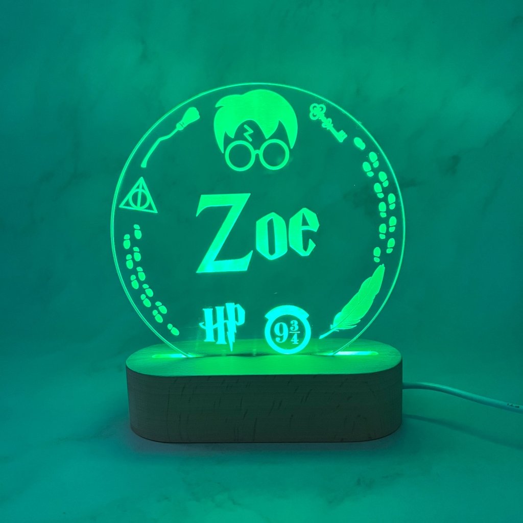 Personalised Harry Potter Led Night Light - KnK krafts