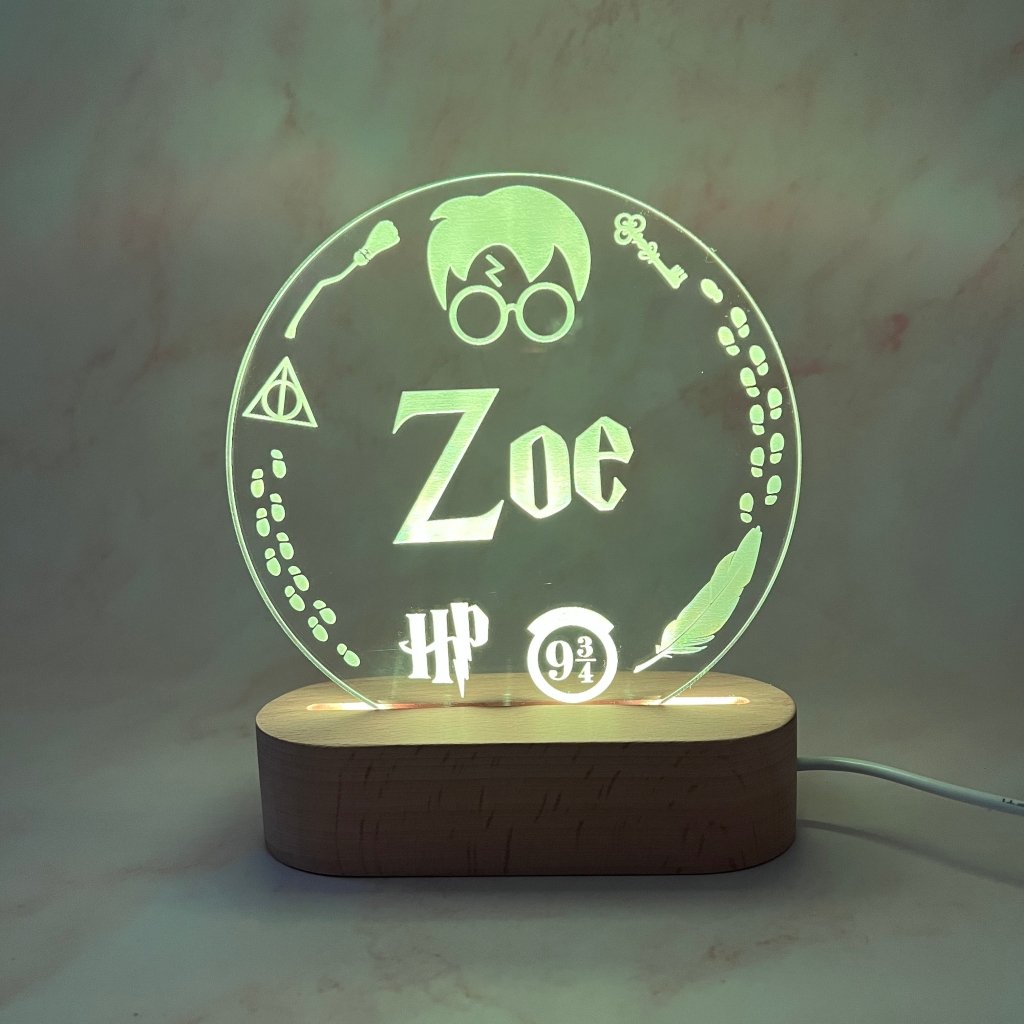 Personalised Harry Potter Led Night Light - KnK krafts