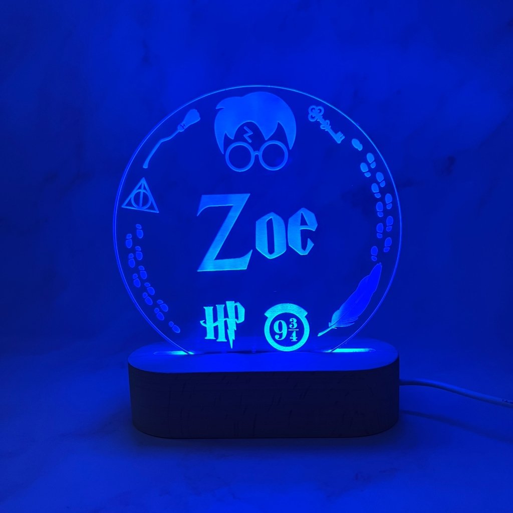 Personalised Harry Potter Led Night Light - KnK krafts