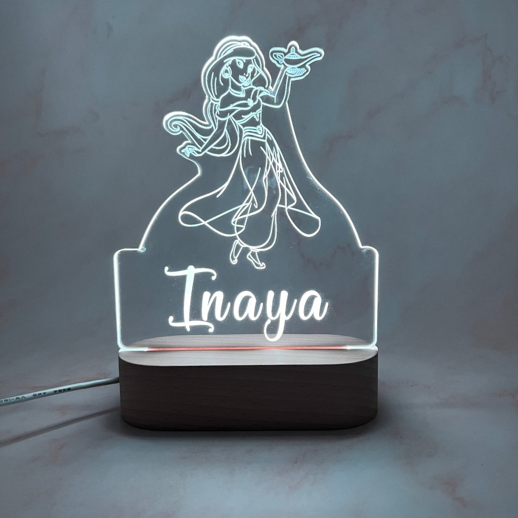 Personalised Jasmine Led Night Light - KnK krafts