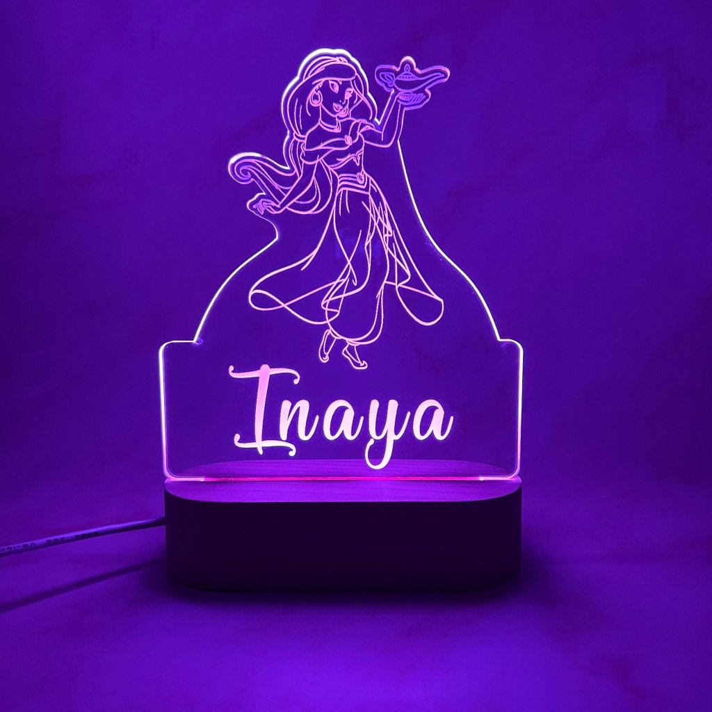 Personalised Jasmine Led Night Light - KnK krafts