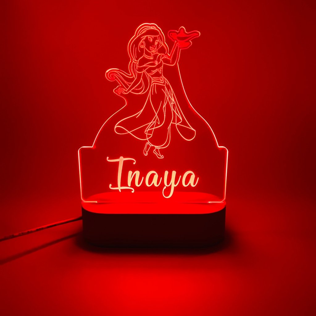 Personalised Jasmine Led Night Light - KnK krafts