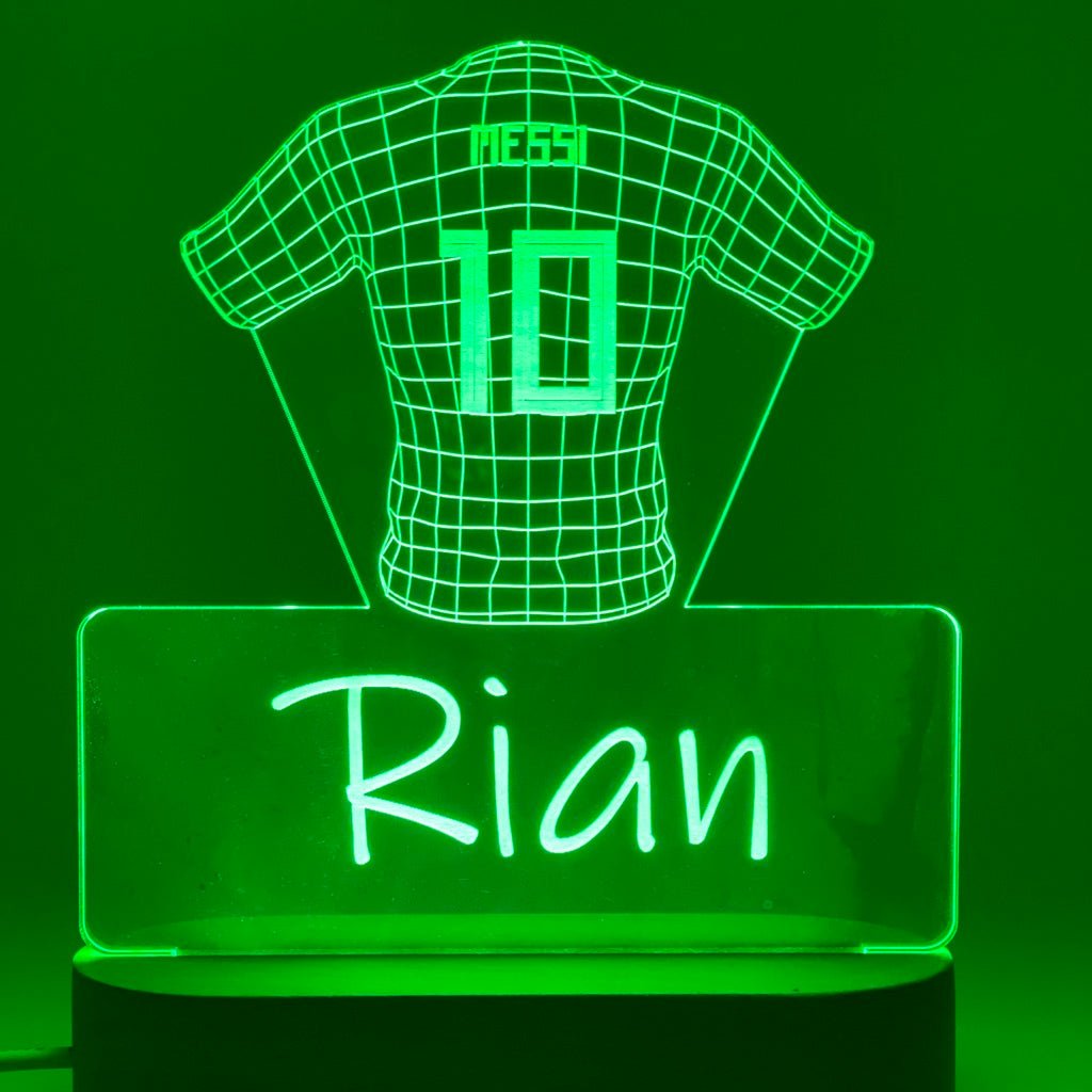 Personalised Jersey Led Night Lamp - KnK krafts