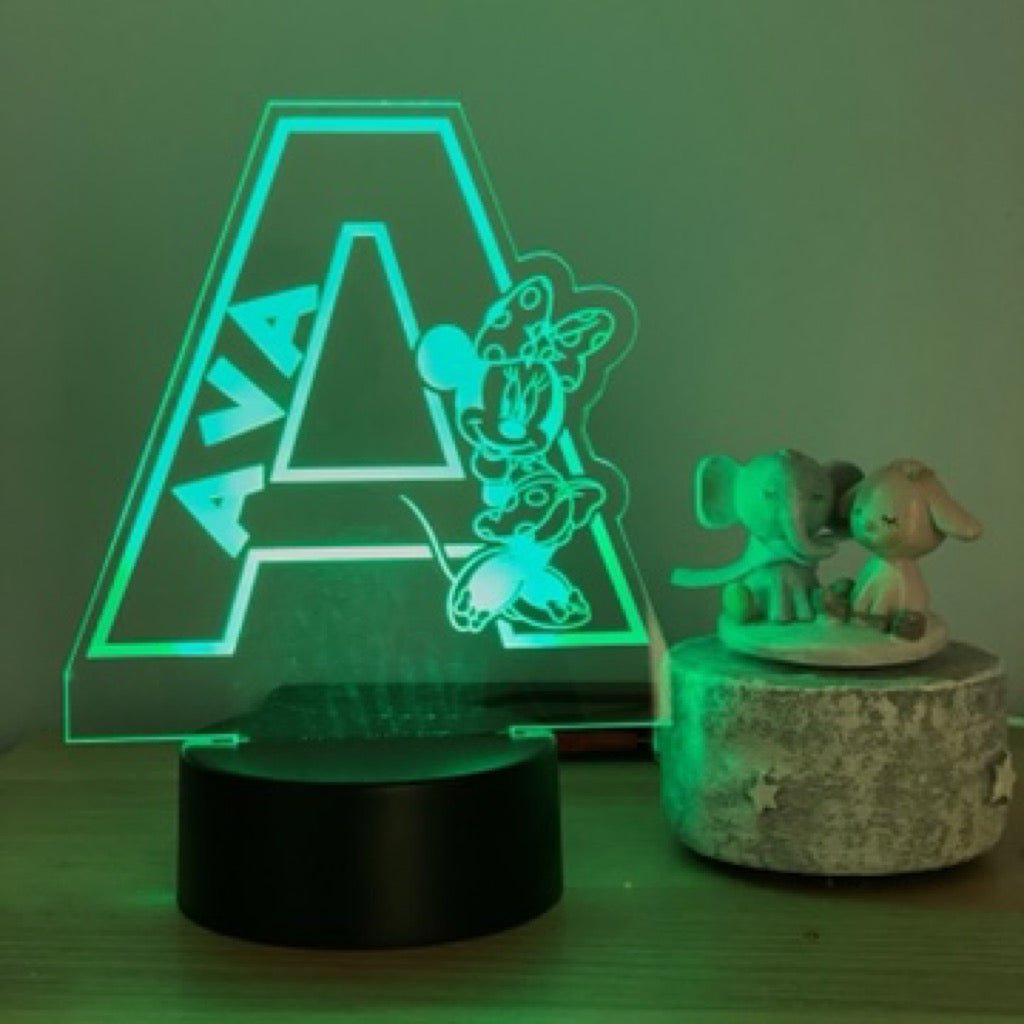 Personalised Monogram Led Night Light - KnK krafts