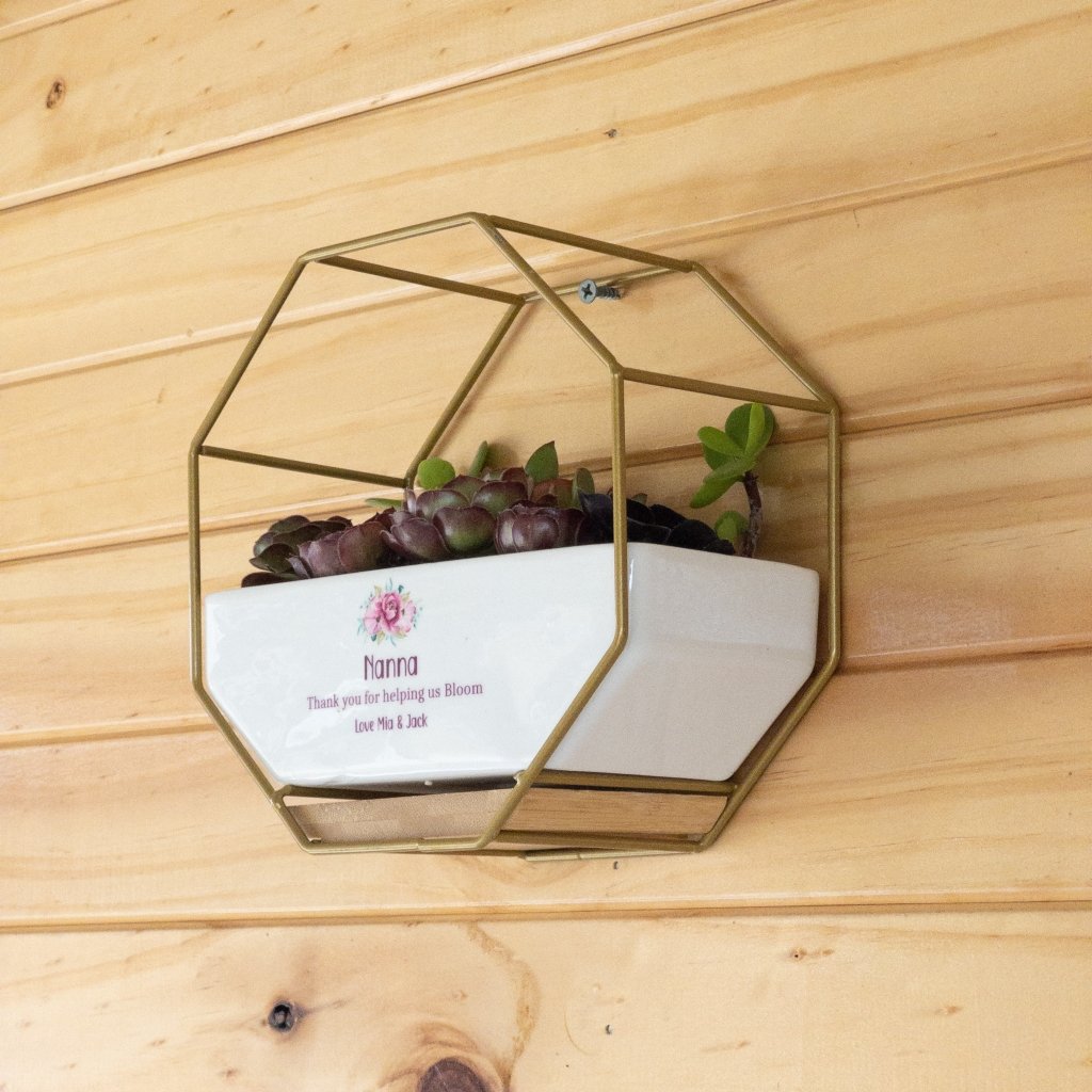 Personalised Mothers Day Planter Pot with Stand - KnK krafts