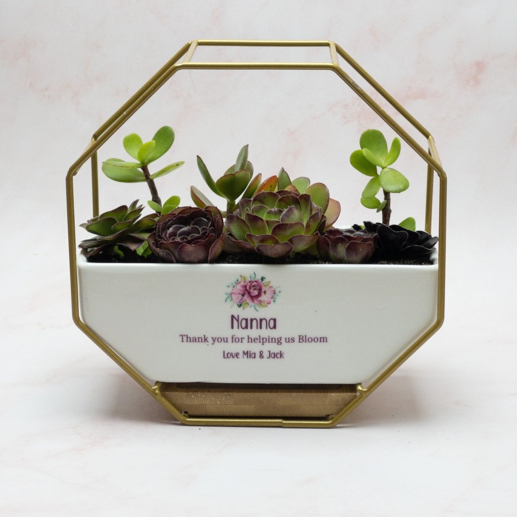 Personalised Mothers Day Planter Pot with Stand - KnK krafts